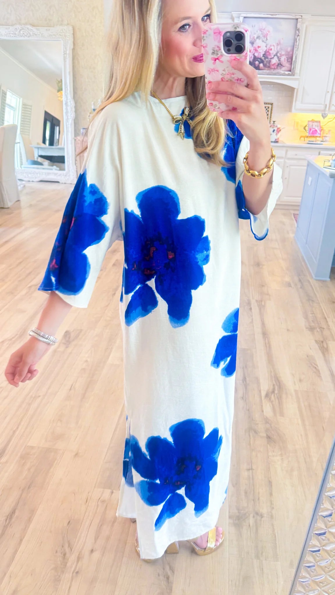 Floral Print Pull Over Maxi Print