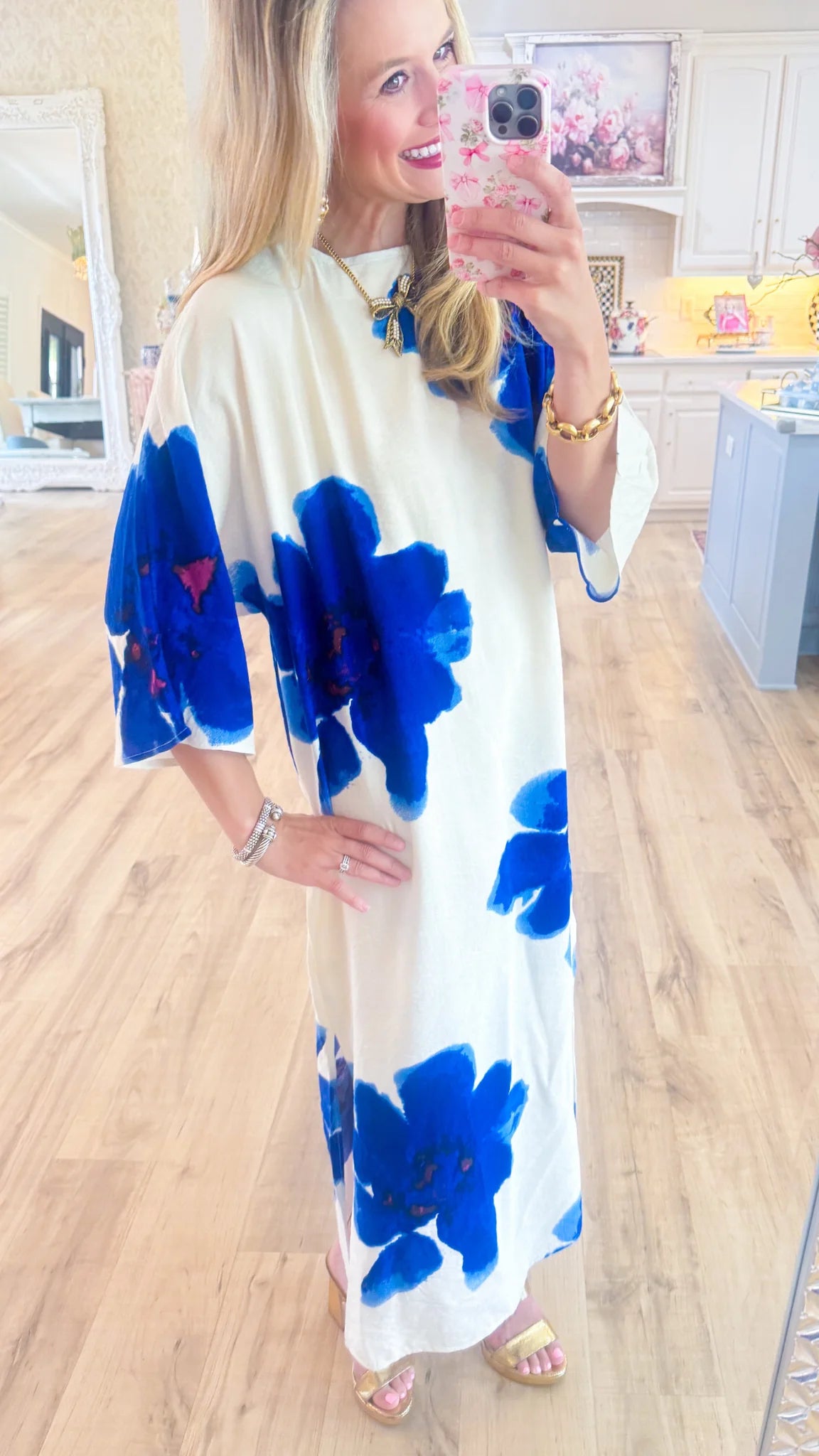 Floral Print Pull Over Maxi Print