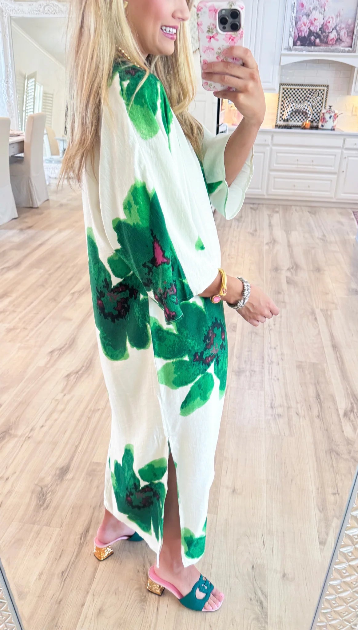 Floral Print Pull Over Maxi Print