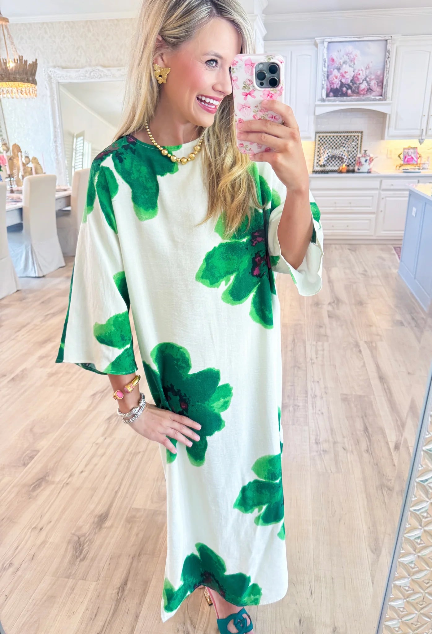 Floral Print Pull Over Maxi Print