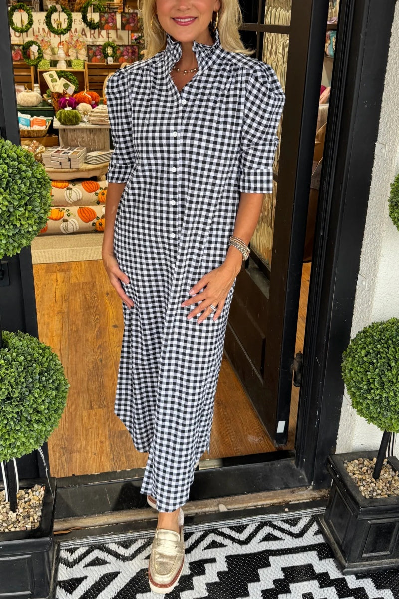 Nina Gingham Dress