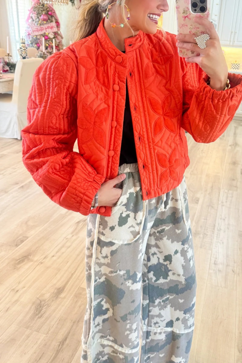 Faded Olive Washed Terry Camo Pants