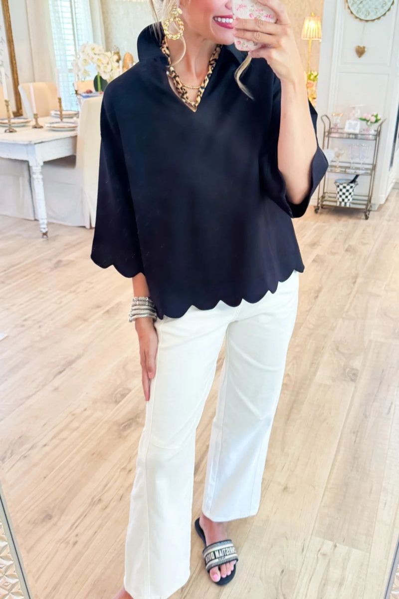 Scallop Edge Detail Solid Top