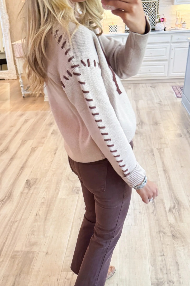 Latte Horse Knit Sweater